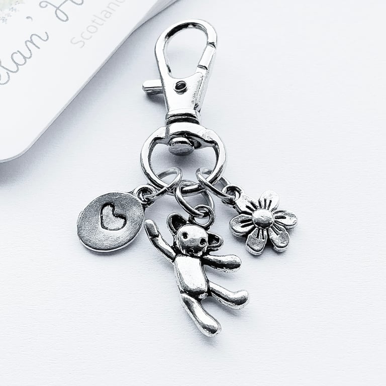 Small Teddy Bear Bag Charm. Bag Charms. Bag Charm. Teddy Bear. Charms. Bag Charm