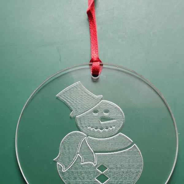 Acrylic Snowman Christmas Decoration