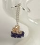 Swarovski Heart Amethyst & Golden Handbag Charm  - Image 8