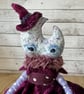 Witchy Moon Miniature Spun Cotton Art Doll - Image 8
