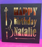 Personalised Cello or violin Birthday Card - Image 1