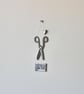 'Good Heavens No' - Scissors - Hanging Decoration