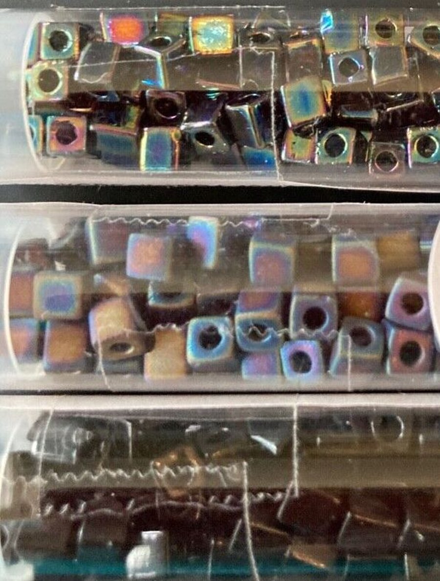 3 Tubes of Glass Beads (Bag E2)