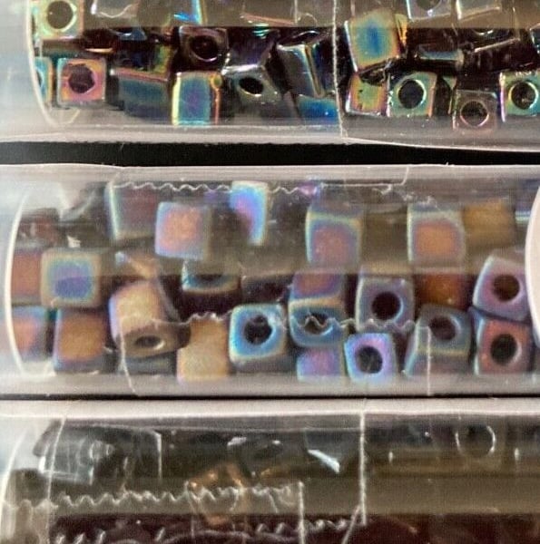 3 Tubes of Glass Beads (Bag E2)