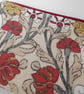 Coin purse in red art nouveau style print - Image 5