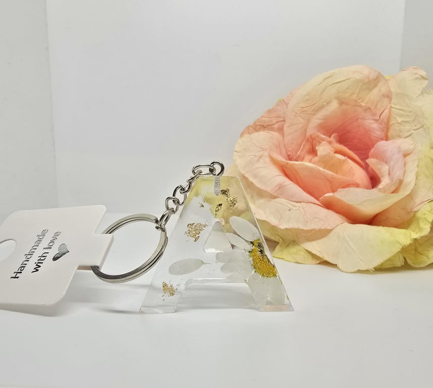 Initial Alphabet Keyring A B C D E Personalised Letter Keychain Gift
