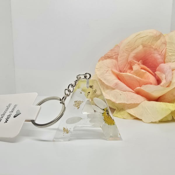 Initial Alphabet Keyring A B C D E Personalised Letter Keychain Gift