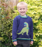 Knitting Pattern for a T-Rex on a Sweater.  Digital Pattern - Image 2