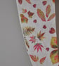 Handprinted chiffon scarf Garden Leaves - Image 2