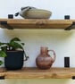 Rustic Reclaimed Timber Shelves with Heavy Duty Up Metal Brackets, Handmade  - Image 7