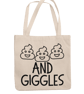 Sh.t's (poo's) and Giggles - Funny Novelty Tote Bag - Image 4