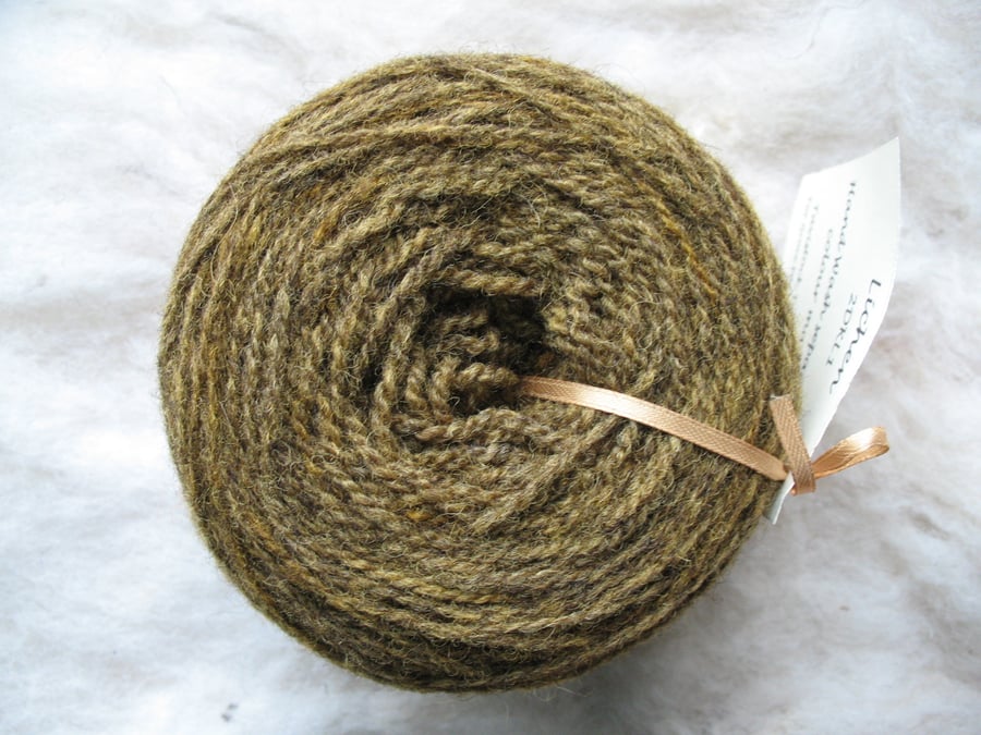Hand-dyed Pure Jacob Double Knitting Wool Lichen 100g