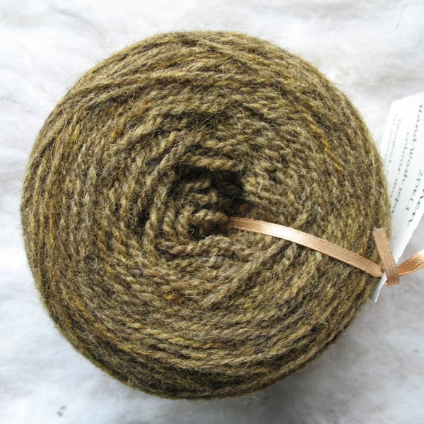 Hand-dyed Pure Jacob Double Knitting Wool Lichen 100g
