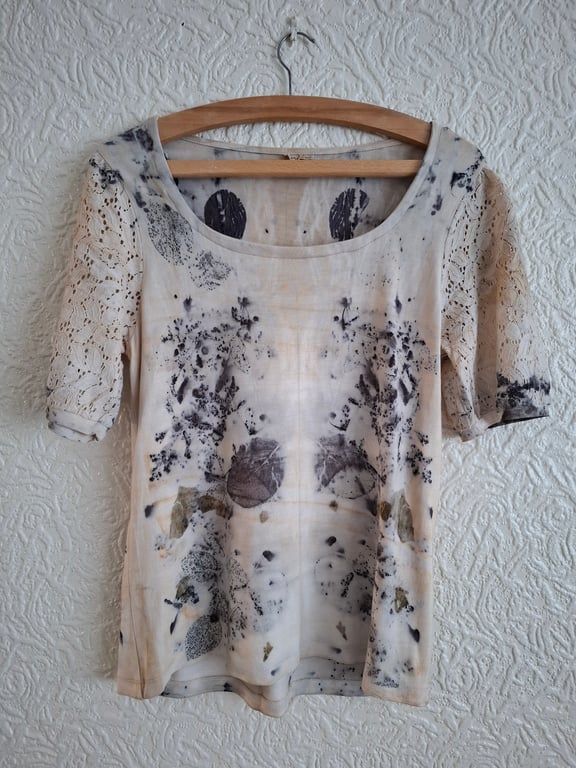 eco print t-shirt