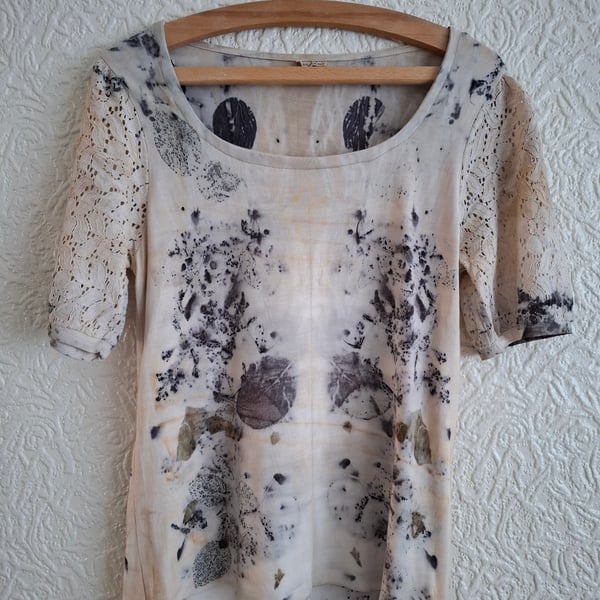 eco print t-shirt