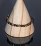 Bracelet Onyx and Tiger's Eye gemstone stretchy design 2 of 3 handmade - Image 7