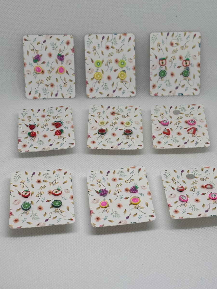 fruit stud earrings