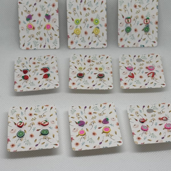 fruit stud earrings