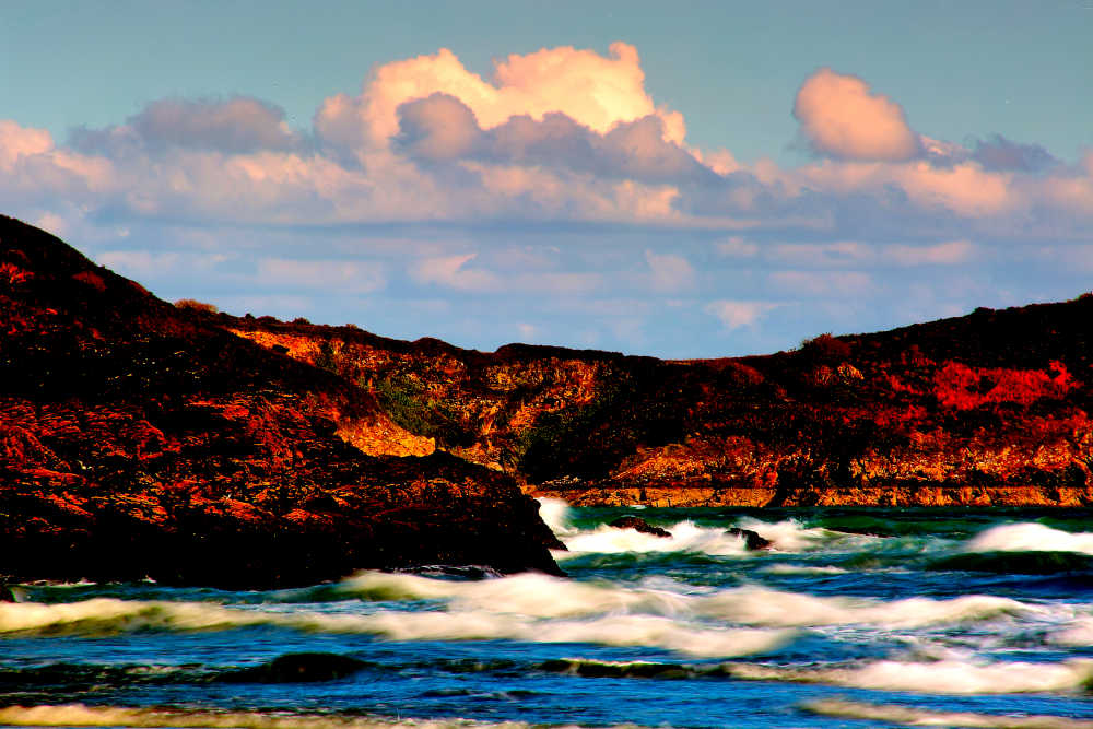 Picture Pentewan Coast Print Near Mevagissey