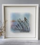Grasses framed art glass panel - Image 1