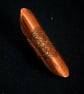 medieval etched shield ring - copper ring - armour ring - Image 1