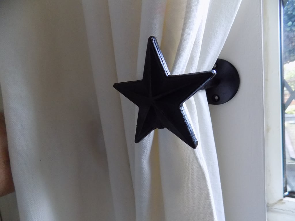 Curtain Hold Backs............................. Hand Crafted..Free Fitting Kit.