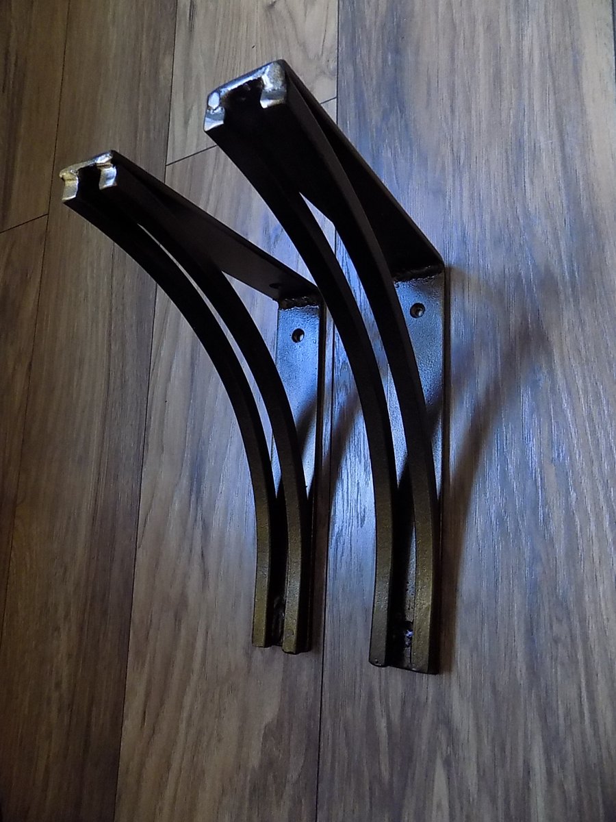 Heavy Duty Shelf Brackets...........................Wrought Iron (Forged Steel) 