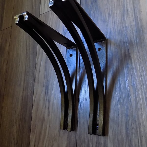 Heavy Duty Shelf Brackets...........................Wrought Iron (Forged Steel) 