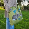  Rabbit printed cotton gusseted tote bag, Super Seconds Festival