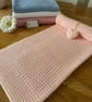 New Handmade Baby Blanket – Apricot – Bamboo & Cotton Blend