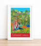 Earlswood Carnival travel poster print by Susie West - Image 1