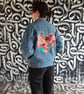 Upcycled denim jacket - patchwork heart (medium) - Image 7