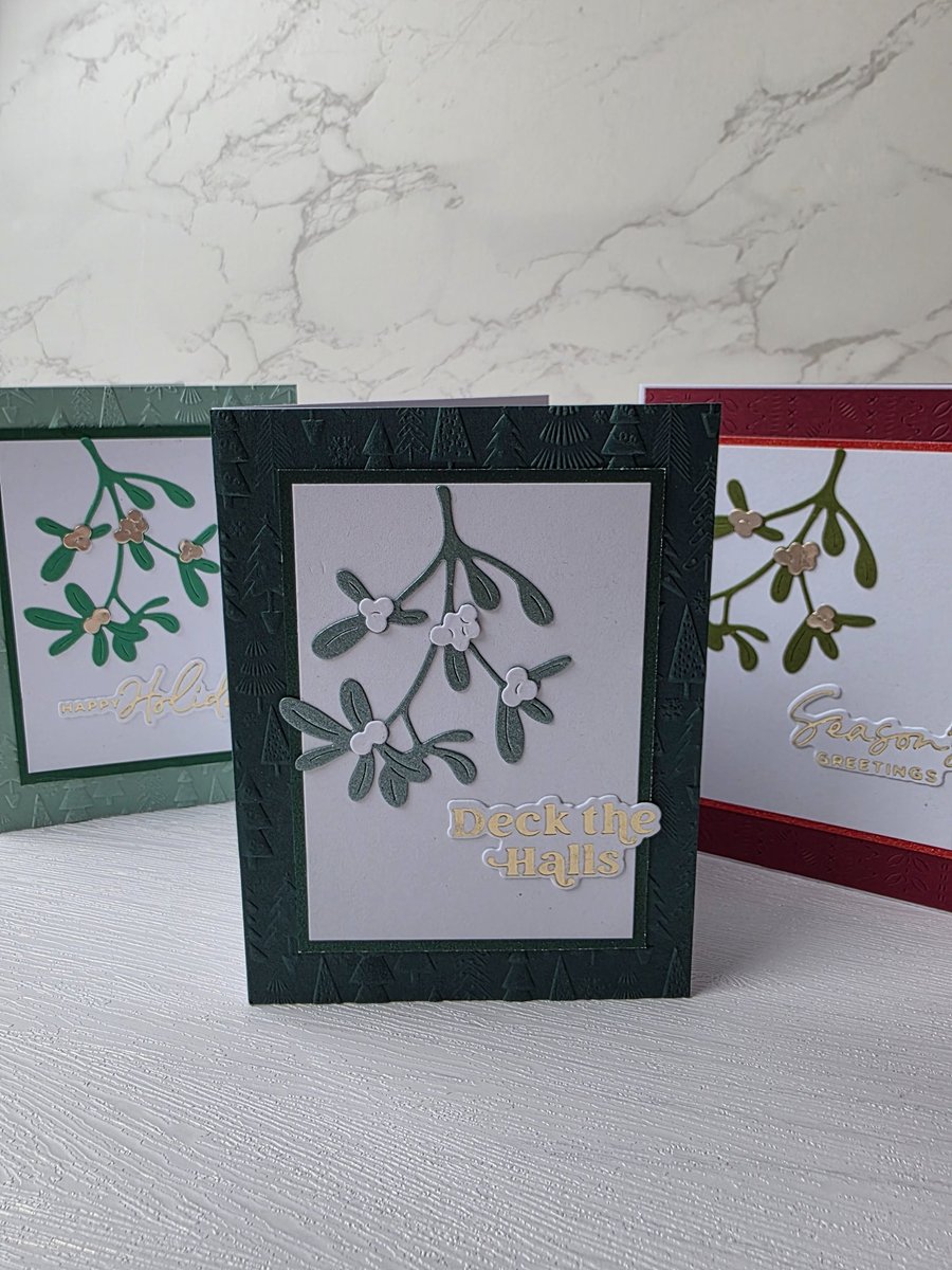 Christmas mistletoe card (style 1)