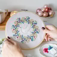 Christmas Dove (Stitchmas 24) Embroidery kit - FULL KIT