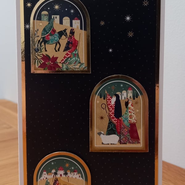 Peace on Earth handmade Christmas Card - The Miracle of Christmas