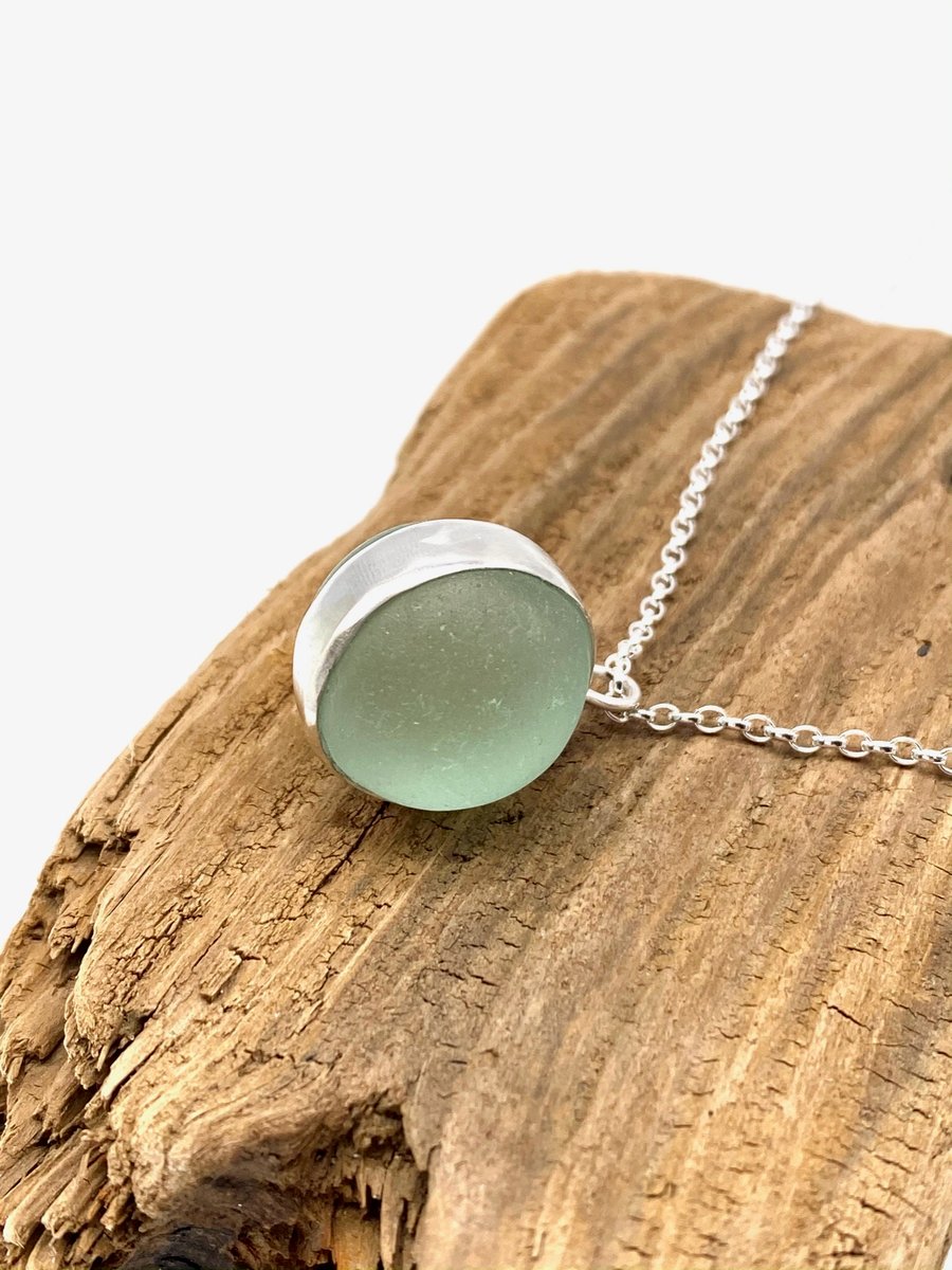 Sea Glass Marble Necklace