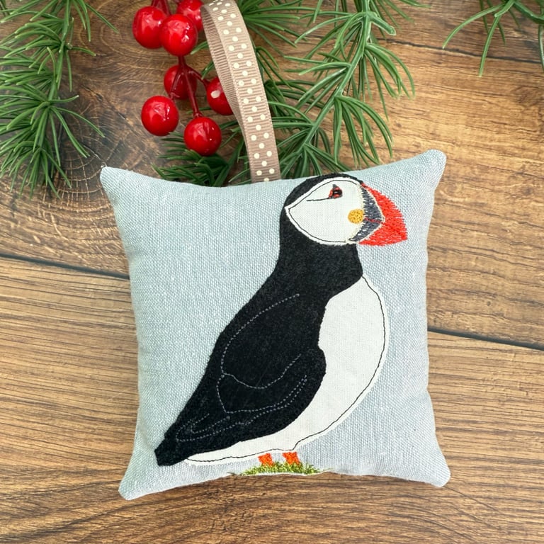 Puffin Linen Lavender Bags Personalised Gifts