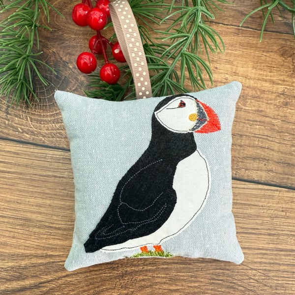 Puffin Linen Lavender Bags Personalised Gifts