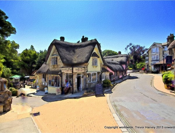 ACEO Collector Art - The Old Village, Shanklin, Isle of Wight 
