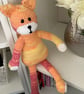 Handknitted soft body cat - Image 2
