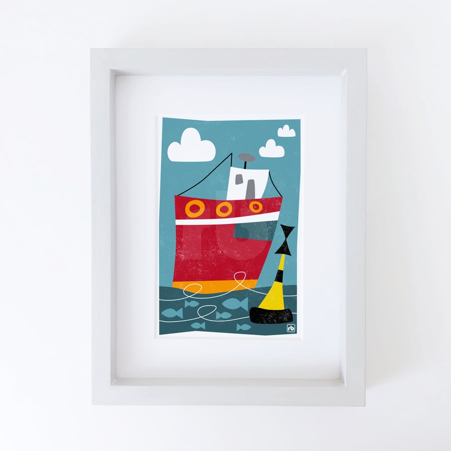 Fishing Boat, Giclee print