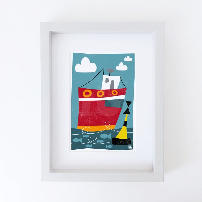 Fishing Boat, Giclee print
