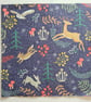 4 Paper napkins for decoupage woodland animal and flowers christmas designs - Image 4