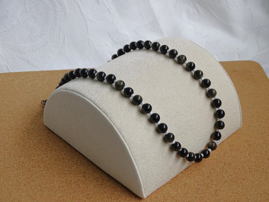 Golden Obsidian Necklace