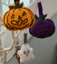 Rustic Halloween felt decorations  - Image 2