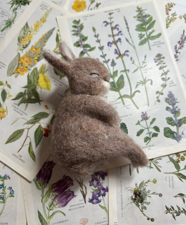 Felted Rabbit - Needle Felted Rabbit - Needle Felted Bunny 