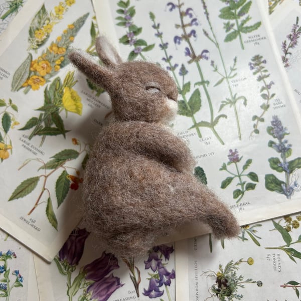 Felted Rabbit - Needle Felted Rabbit - Needle Felted Bunny 