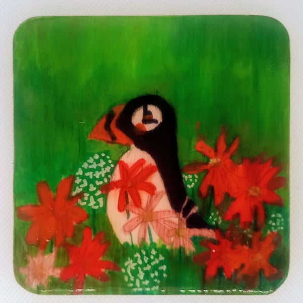 Puffin coasters