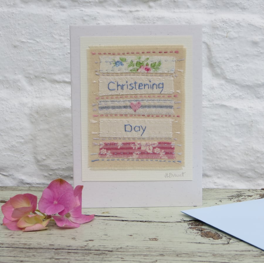 Hand-stitched detailed miniature, very pretty, a card to keep!