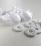 10 Nylon Cover Button Blanks Size 17 11mm - Image 1